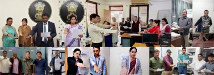 *राजभवन के अधिकारियों एवं कर्मचारियों ने ली राष्ट्रीय मतदाता दिवस की शपथ*