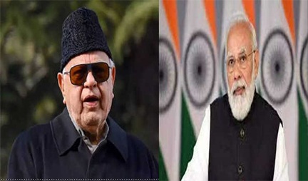 *फारूक ने की कश्मीर में इलेक्ट्रिक ट्रेन शुरू करने पर मोदी की सराहना*
