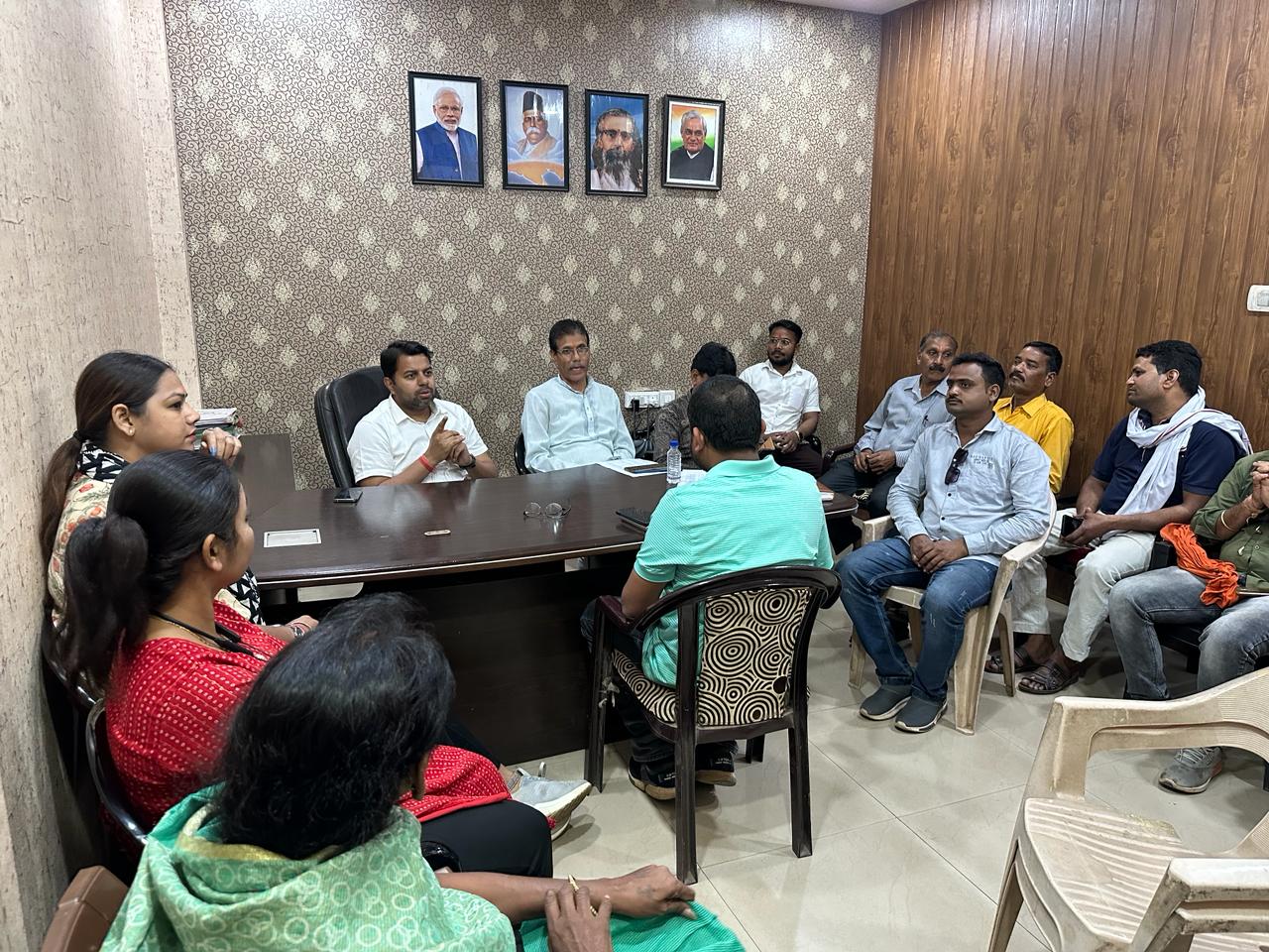 *भिलाई नगर। श्रीराम जन्मोत्सव के नवनियुक्त पदाधिकारियों की आवश्यक बैठक सम्पन्न,*