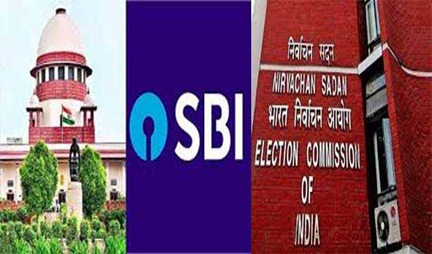 *एसबीआई ‘चुनावी बांड’ के न्यूमेरिक नंबर 21 मार्च तक चुनाव आयोग, हलफना सुप्रीम कोर्ट में पेश करे*
