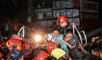 *बंगलादेश की राजधानी में आग लगने से 44 से अधिक लोगों की मौत*