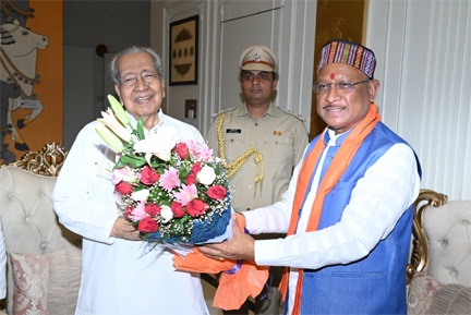 *रायपुर,राज्यपाल विश्वभूषण हरिचंदन से मुख्यमंत्री विष्णु देव साय ने की सौजन्य मुलाकात*
