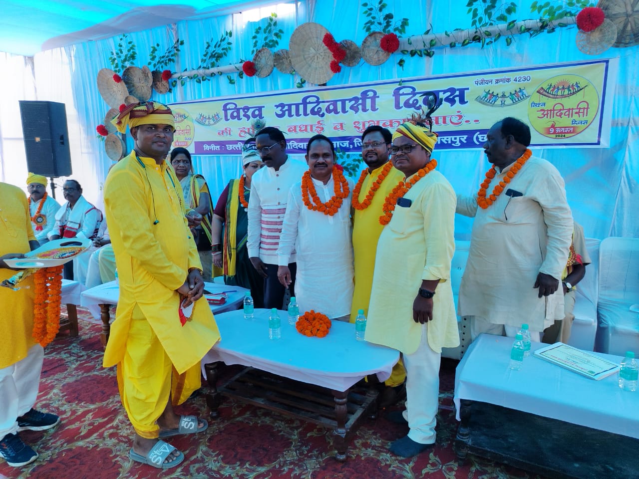 *गोंडवाना भवन सरकंडा विश्व आदिवासी दिवस कार्यक्रम में शामिल हुए – मस्तूरी विधायक,जावेद खान की रिपोर्ट*