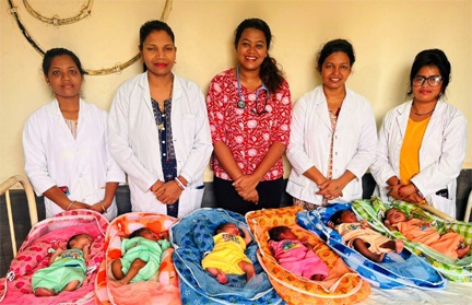 *सरकारी अस्पताल देवभोग में 6 नन्हे फरिश्तों की गूंजी किलकारी*