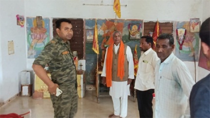 *मंदिर से चांदी की मूर्ति चोरी, जांच में जुटी पुलिस*