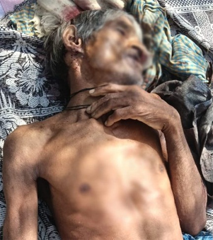 * कुल्हाड़ी से हमला कर बुजुर्ग की हत्या*