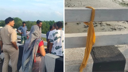 *रायपुर,,महानदी पुल से एक शादीशुदा महिला के छलांग लगाने की आशंका,गोताखोर कर रहे तलाश*