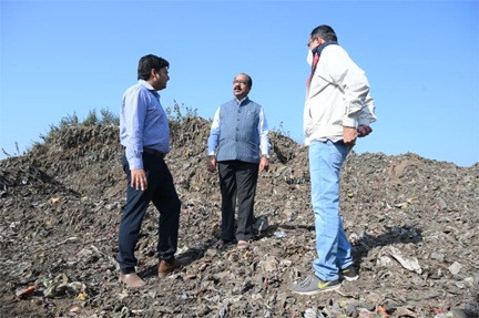 *उप मुख्यमंत्री अरुण साव ने सरोना डंप-साइट का किया निरीक्षण*