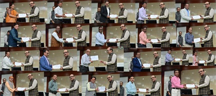 *ई-ऑफिस में उत्कृष्ट कार्य करने वाले अधिकारी-कर्मचारियों को मुख्य सचिव ने किया सम्मानित*