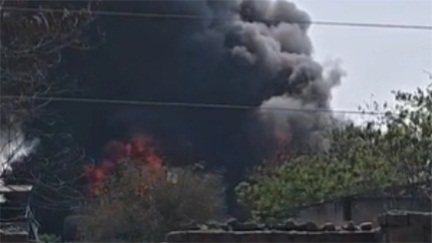 *कावेरी इंडस्ट्रीज की ऑयल फैक्ट्री में भीषण आग*