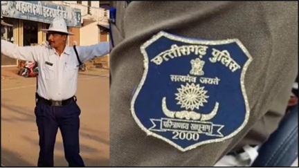 *भिलाई ट्रैफिक पुलिस ने खुद के 24 पुलिसकर्मियों का काटा हेलमेट न पहनने का चालान*