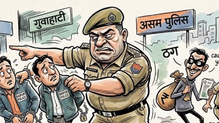 *ठगी के आरोपितों को पकड़ने गई रायपुर पुलिस खुद गुवाहाटी में घिर गई*