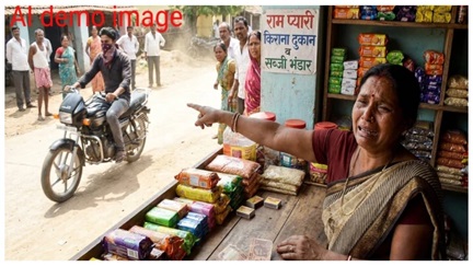 *बिलासपुर के कोटा में दुकान के अंदर झपटमारी, CCTV में कैद हुई वारदात*