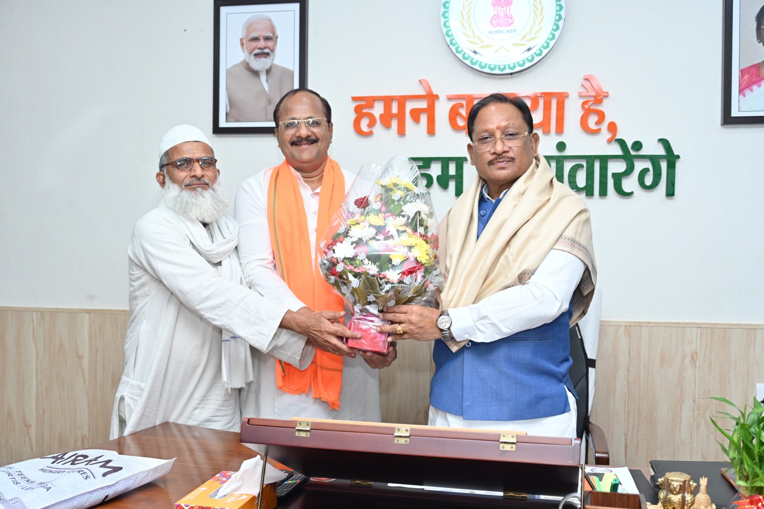 *रायपुर,,हज कमेटी अध्यक्ष ने दी मुख्यमंत्री श्री साय को ईदुल अज़हा की बधाई*